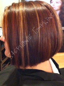 blonde and red highlights